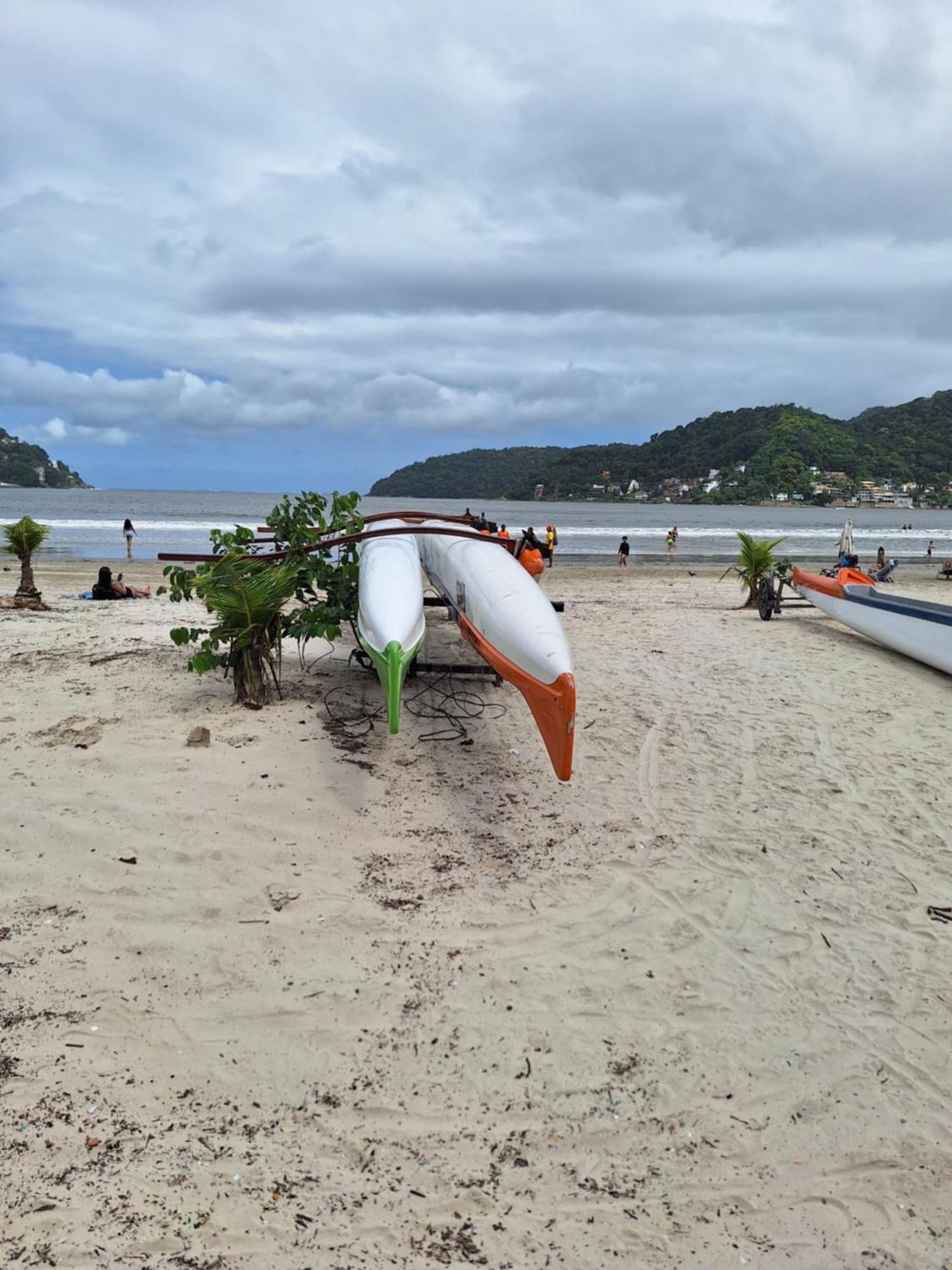Pe Na Areia Gonzaguinha Sao Vicente Appartement Buitenkant foto
